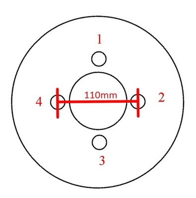Solid Spare 2x1" Front OR Rear Wheel Spacers (2" Total) 93-2006 for Yamaha Kodiak 400