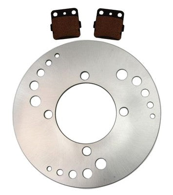Solid Spare Front Disc Brake Rotor & Semi-Metallic Pads for Honda Rancher 420 fits 2007-2013