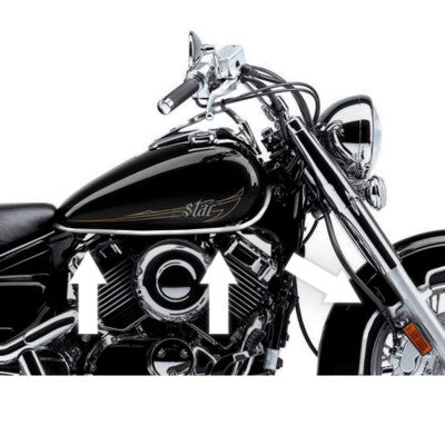 CHROME TANK EDGE TRIM For YAMAHA VSTAR 650 950 1100 CLASSIC