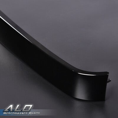 Solid Spare Fit For 2003-2007 Chevrolet Silverado Grille Molding Panel Filler Trim Black Set