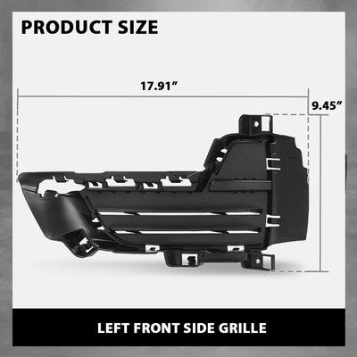 Solid Spare Fit For 2014-2018 BMW X5 F15 Front Bumper Lower Mesh Grille Grill Left Side