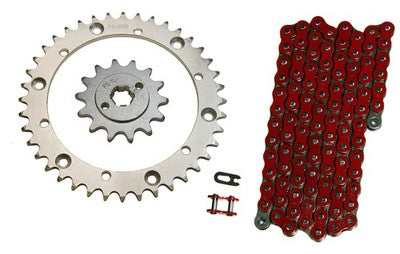 Solid Spare Red 520x94 O-Ring Drive Chain & 14/40 Sprockets for Yamaha Blaster 200