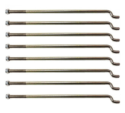 8 Pack Battery Hold Down Rod J Bolt For Club Car DS Golf Cart 81-Up 1013683