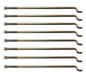 8 Pack Battery Hold Down Rod J Bolt For Club Car DS Golf Cart 81-Up 1013683