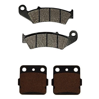 Front & Rear Semi-Metallic Brake Pads for Honda ATC350X 3-Wheeler fits 1986