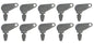 (10) Keys For Case John Deere JLG Genie Drott Massey Galion Baraga Snoopy 83353