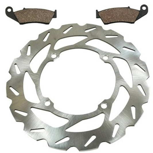 Solid Spare Front Disc Brake Rotor & Brake Pads for Suzuki RM-Z250 fits 2007-2018 Models