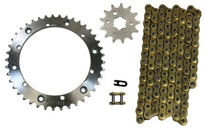 Solid Spare Gold 520x104 Drive Chain & 13/41 Sprockets for Yamaha Banshee 350 1989-2006