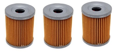 Solid Spare 3 Pack of Oil Filters for Suzuki Quadrunner 160 230 250 300 fits 1985-2004