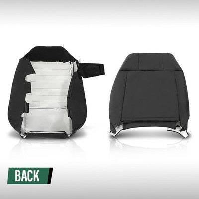 Solid Spare Fit For 2005-2009 Ford Mustang GT Deluxe Driver Bottom-Top Perforated Seat Cover