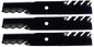 Solid Spare (3) Oregon 96-354 Gator Mulching Blades 16-15/16" -