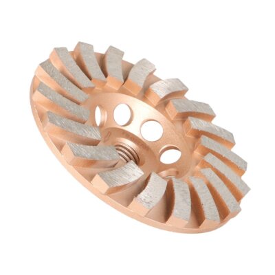 Solid Spare 4-1/2 in Concrete Grinding Cup Wheels 18 Diamond Abrasive Segments 5/8"-11 Arbor