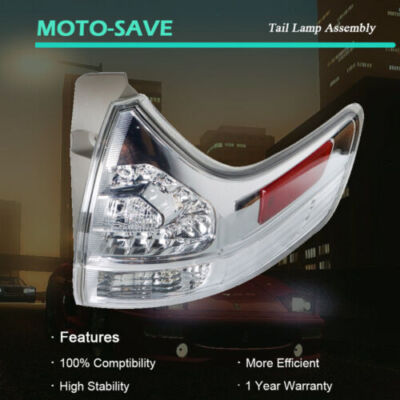 Solid Spare Right Tail Lights Fit For 11-15 Toyota Sienna Lamp RH Halogen Red Rear Red Lens