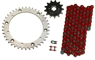 Solid Spare Red 520x94 O-Ring Drive Chain & 13/41 Sprockets for Yamaha Blaster 200