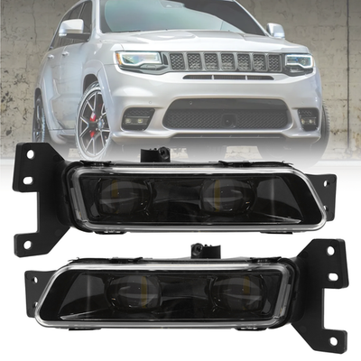For 2017-2021 Jeep Grand Cherokee SRT LED Bumper Fog Lights Lamps Set Left+Right