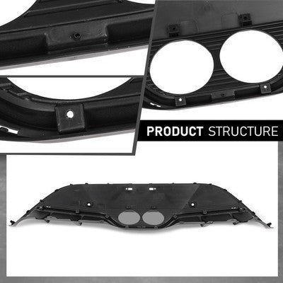 Solid Spare Fit For 2013-2017 Hyundai Veloster Turbo Rear Lower Bumper Cover w/ Sensor Holes