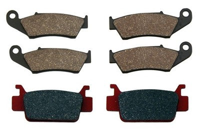 Front & Rear Semi-Metallic Brake Pads for Honda TRX700XX Sportrax fits 2008-2009