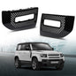 Solid Spare Front Bumper Fog Light Bezel Cover Fit For 20-22 Land Rover Defender 90 110 130