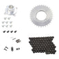 Solid Spare SPI Quick Change Drive Hub, Chain & 34T Sprocket Kit for Ski-Doo Z120 1998-2008
