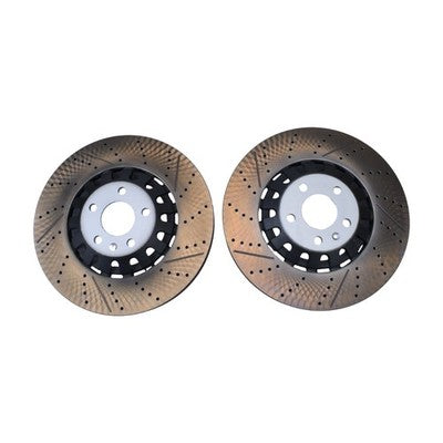 Set of 2 Rotors & Pads Front 375mm Vented Brake Disc For A6 A8 Q7 Q8 4M0615301AS