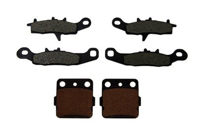 Front & Rear Semi-Metallic Brake Pads for Kawasaki KFX450R fits 2008-2014