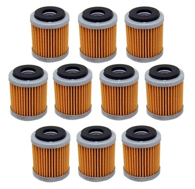 Solid Spare Factory Spec brand - 10 Pack Oil Filters for Yamaha YFZ450 - 2004 2005 2006