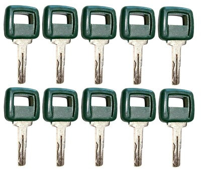 Solid Spare (10) Ignition Keys For Volvo Loader Articulated Hauler 11039228, 17225331