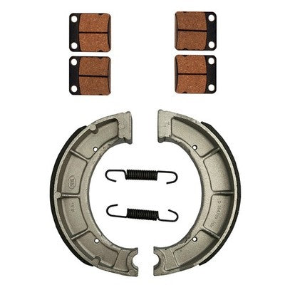 Solid Spare Front Brake Pads & Rear Brake Shoes for Yamaha Bear Tracker 250 fits 2001-2004