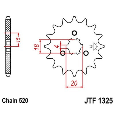JT Sprockets 11 Tooth Front Sprocket 11T for Honda ATC200 fits 1981 1982 1983