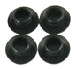 4 Black Frame Hole Covers Plugs for Forward Controls for Harley Sportster
