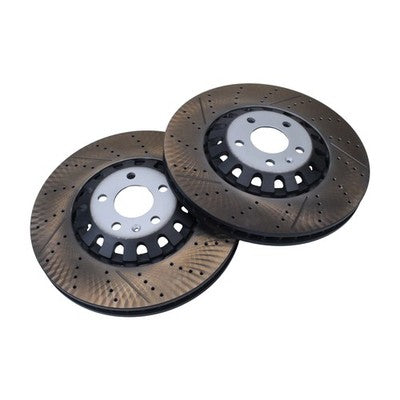 Set of 2 Rotors & Pads Front 375mm Vented Brake Disc For A6 A8 Q7 Q8 4M0615301AS