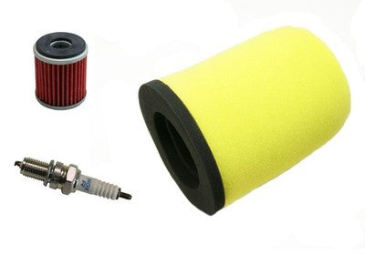 Solid Spare Air Filter Oil Filter & NGK Spark Plug for Yamaha YFZ450 YFZ450R YFZ450X
