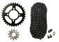 Solid Spare Black 520x74 Drive Chain & 12/32 Sprockets for Yamaha Grizzly 125 2004-2013