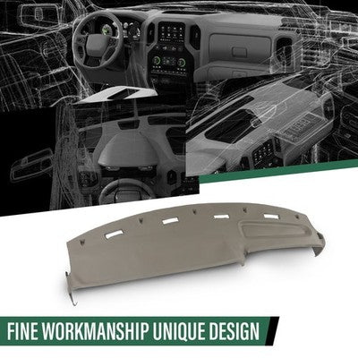 Solid Spare Fit For 1994-1997 Dodge Ram 1500 2500 3500 TPE Dash Cover Cap Dashboard Overlay