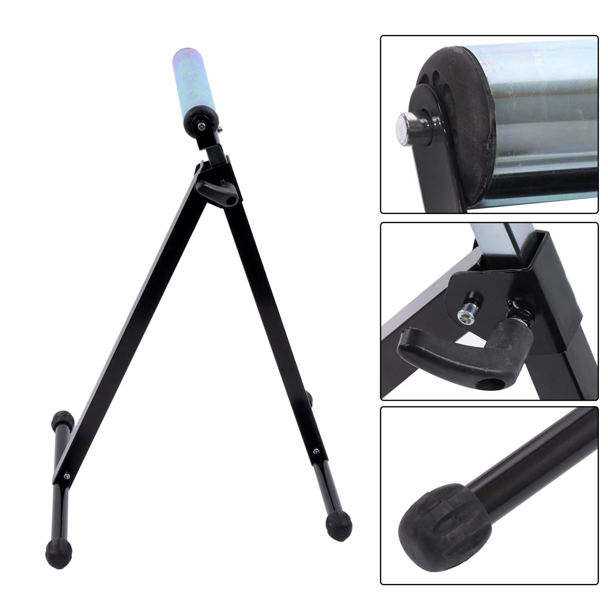 Solid Spare 2 PCS 132 Lbs Load Capacity Folding Roller Stand, Adjustable 26-3/4" to 42-1/5"