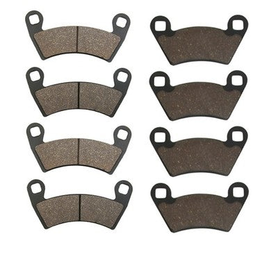 Solid Spare Front & Rear Brake Pads for Polaris Ranger 500 2x4 Carb XP 700 800 4x4 RZR-4 800