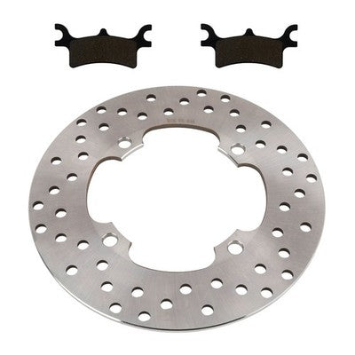 Solid Spare Rear Brake Rotor & Semi-Metallic Pads for Polaris Sportsman 500 4x4 2007-2008