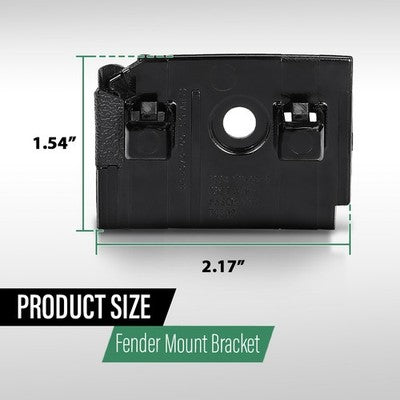 Solid Spare Fit For 17-23 Tesla Model 3 Front Bumper Fender Mount Bracket Holder Left Side
