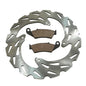 Solid Spare Front Wave Disc Brake Rotor & Semi-Metallic Pads for Honda XR250R fits 1996-2004
