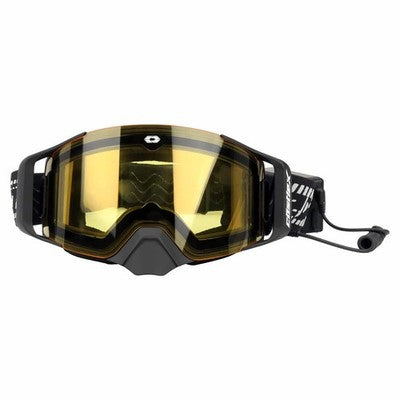 Castle X Adult COIL Heated Goggle Kit Snow Goggles with Carry Case White/Gray