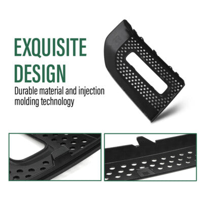 Solid Spare Front Bumper Fog Light Bezel Cover Fit For 20-22 Land Rover Defender 90 110 130
