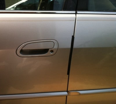 4x BLACK 8" DOOR EDGE GUARD TRIM MOLDING PROTECTORS - Cover Accident Prone Area