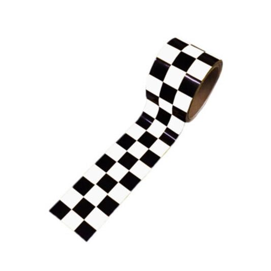 Solid Spare CHECKERED FLAG VINYL DECAL TAPE MOTORCYCLE HELMET BIKE TANK STICKER 27 ft