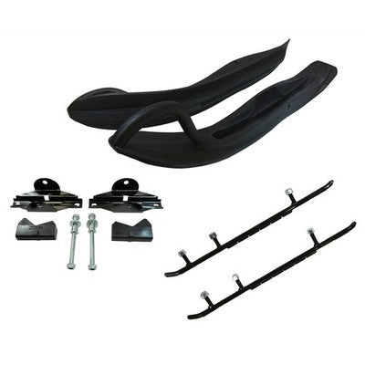 Solid Spare EXO-S Touring Skis, Mount Kit & 6" Carbides for Polaris fits many 2010-2017