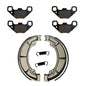Solid Spare Front Brake Pads & Rear Shoes for Polaris Phoenix 200 2010-2025 Rear Drum Models