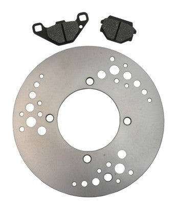 Solid Spare Rear Brake Rotor & Semi-Metallic Pads for Suzuki Vinson 500 4x4 fits 2003-2007