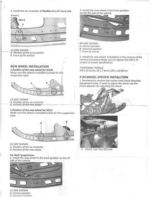 Solid Spare SPI Ice Scratchers for Ski-Doo Comparable to OEM# 860202330 & 860202947