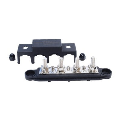 New 5/16" 4 Stud Power and Ground Distribution Block with Cover New US