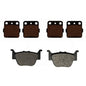 Front & Rear Semi-Metallic Brake Pads for Honda Rubicon 500 & 520 fits 2015-2025
