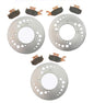 Solid Spare Front Rear Brake Rotors Pads for Can-Am Renegade 500 4x4 EFI-2008 2009 2010 2011